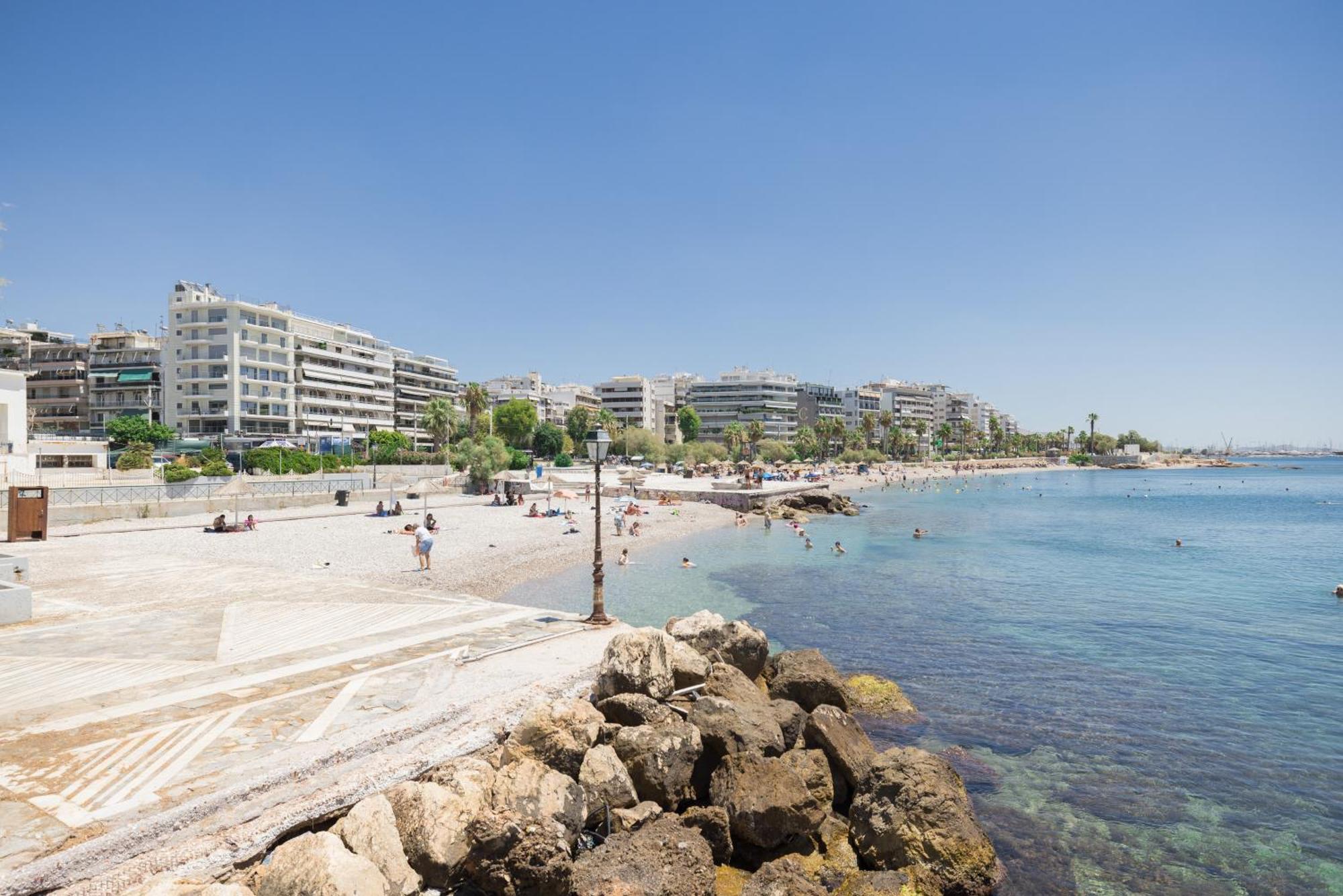 Athens Riviera, Seaview, Beachfront, Lux Apartment On Starbucks Building Exterior foto
